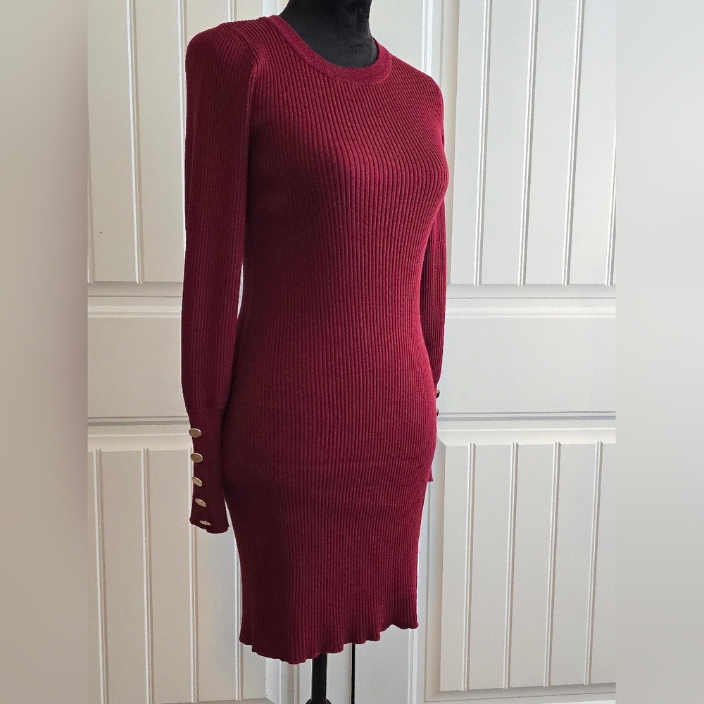 Ribbed Knit Sweater Dress